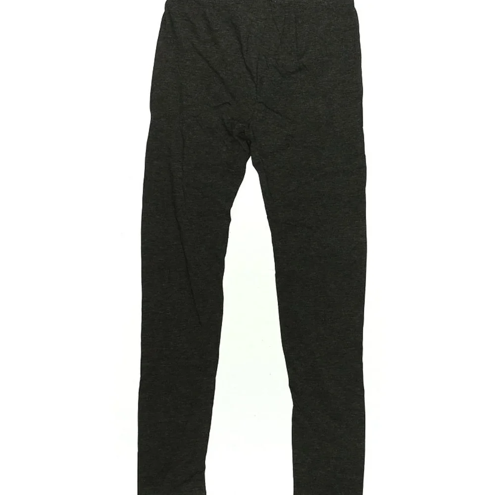 Splendid Solid Blackish Grey Leggings sz 12 Girls EUC